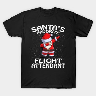 Santas Favorite Flight Attendant Christmas T-Shirt